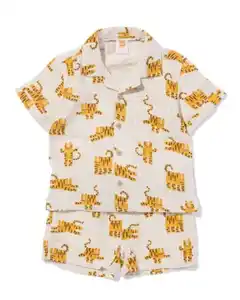 Baby-Bekleidungsset, bequeme Passform, Musselin, Tiger ecru