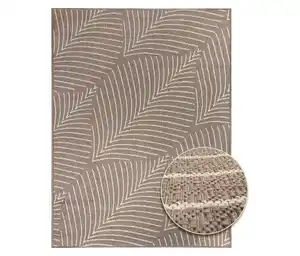 Primaflor Outdoor-Wende-Teppich »Leaves«, taupe, 80 x 140 cm