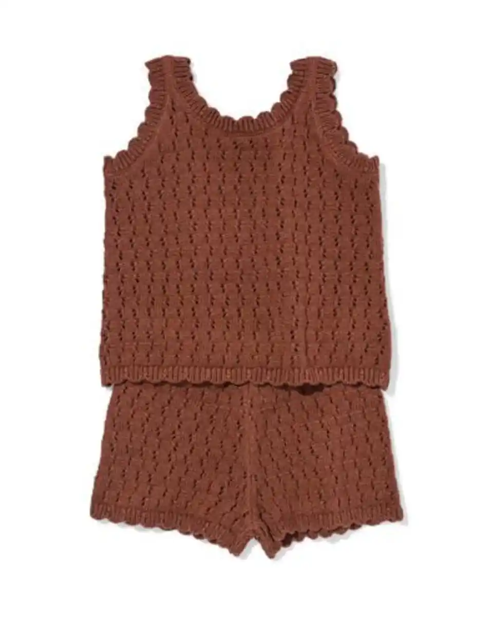 Bild 1 von Babykleidungsset gehäkelt braun