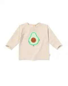 Newborn T-Shirt, Avocado ecru