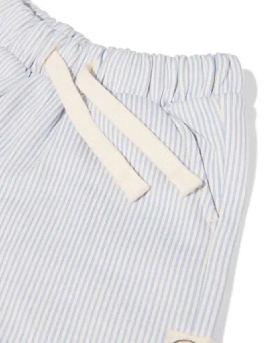 Bild 4 von Baby-Shorts, Comfort Fit, Sweatstoff, gestreift – 2 Stück blau