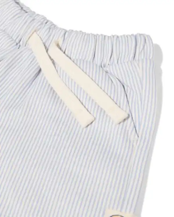 Bild 4 von Baby-Shorts, Comfort Fit, Sweatstoff, gestreift – 2 Stück blau