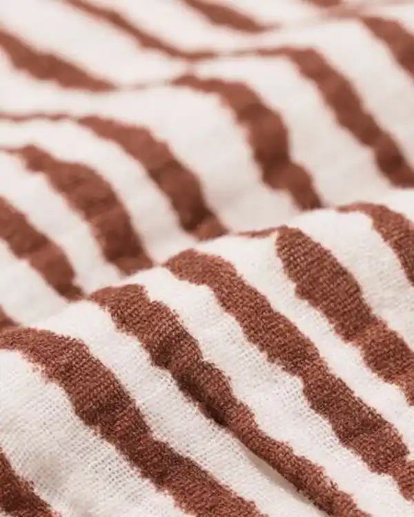 Bild 3 von Baby-Bekleidungsset, Musselin, gestreift braun