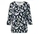 Bild 1 von Bedrucktes Blusenshirt, dunkelblau-weißer Alloverprint