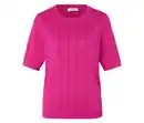 Bild 1 von Feinstrickpullover mit Zopfmuster, pink