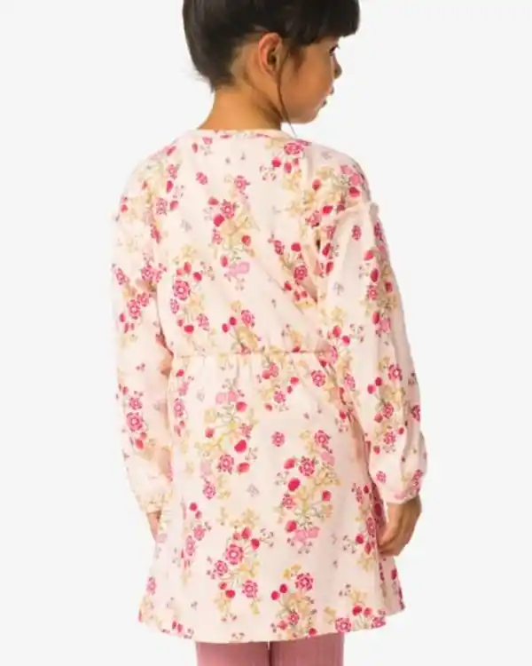 Bild 4 von Kinderkleid gerippt mit Blumen ecru