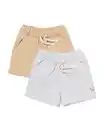 Bild 1 von Baby-Shorts, Comfort Fit, Sweatstoff, gestreift – 2 Stück blau