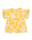 Bild 1 von Baby-Kleid, A-Linie, Musselin, Blumen gelb