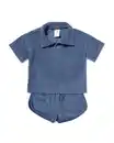Bild 1 von Baby-Bekleidungsset, bequeme Passform, Frottee blau