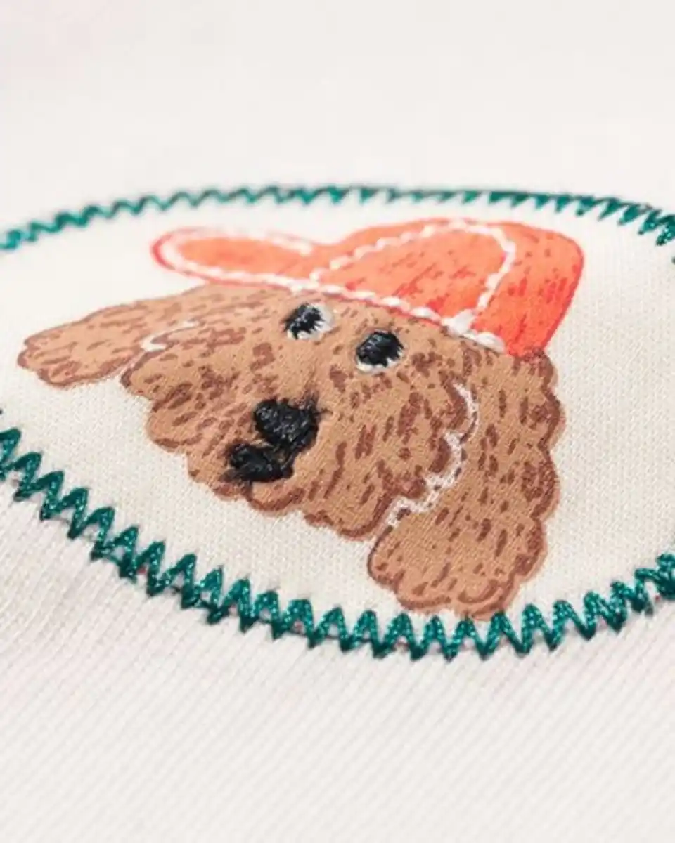 Bild 4 von Baby-T-Shirt aus Jersey, Hund weiß