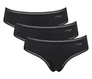 sloggi GO Crush 3P Hipster, black