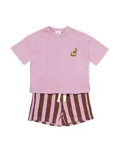 Baby-Bekleidungsset, bequeme Passform, gestreift violett