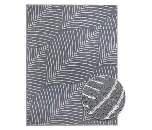 Primaflor Outdoor-Wende-Teppich »Leaves«, grau, 160 x 220 cm