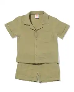 Baby-Bekleidungsset, bequeme Passform, Musselin grün