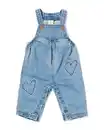 Bild 1 von Baby-Latzhose aus Denim mit Herzen jeansfarben