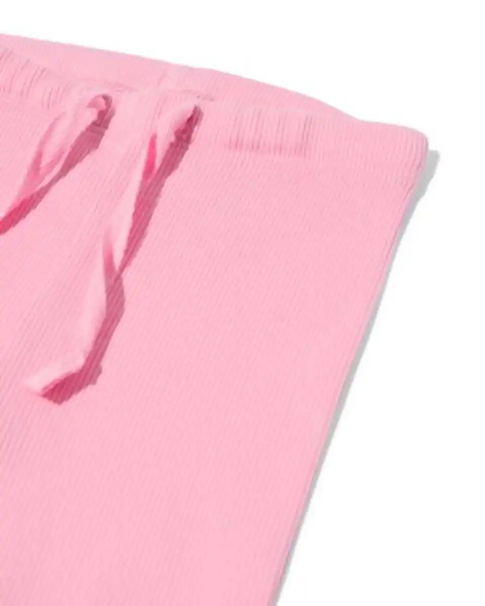 Bild 4 von Baby-Leggings mit Rippenstruktur, Blumen – 2 Stück rosa