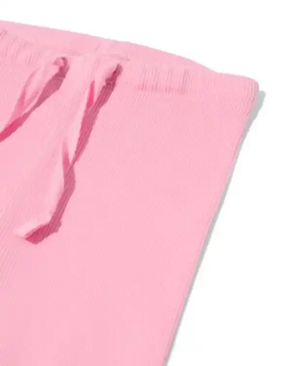 Bild 4 von Baby-Leggings mit Rippenstruktur, Blumen – 2 Stück rosa