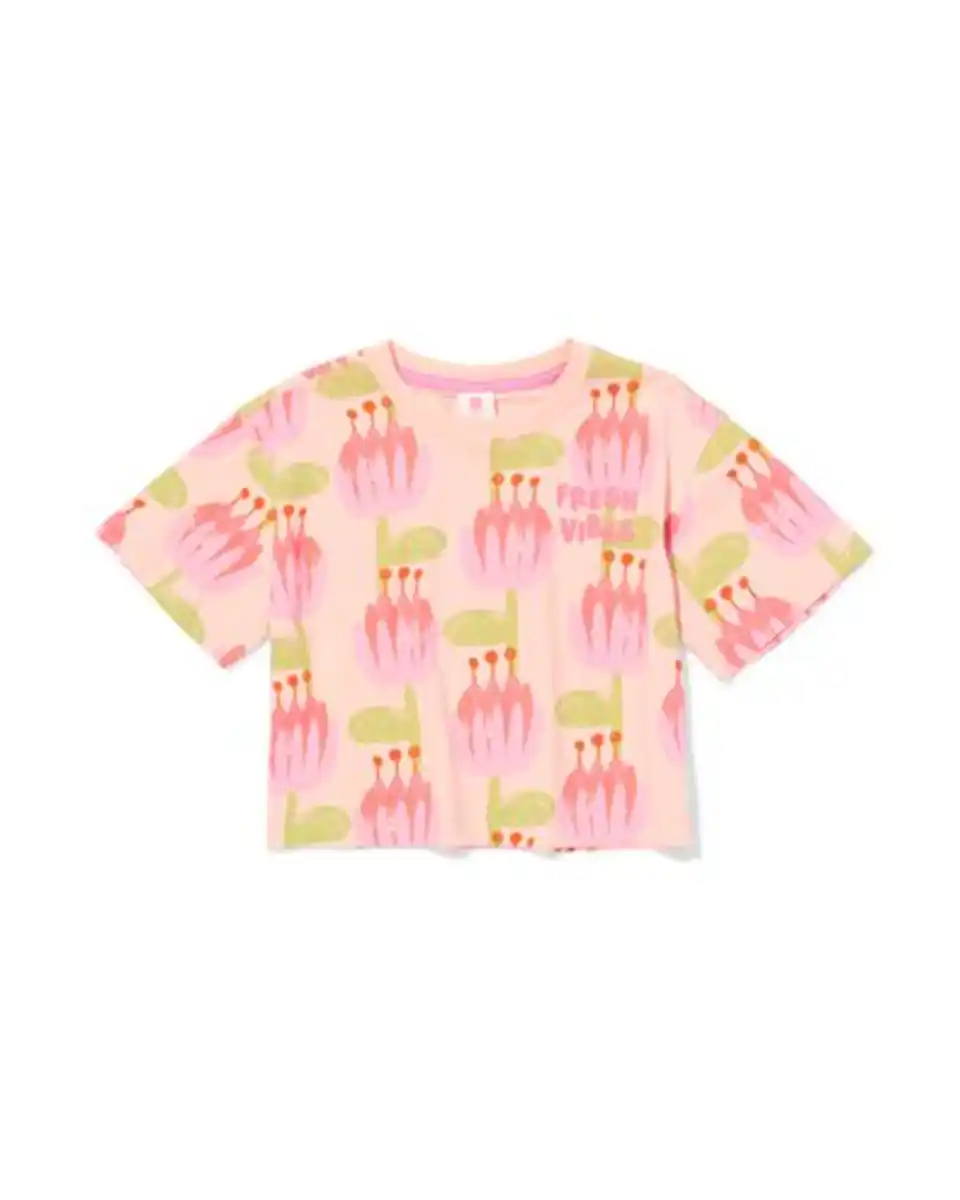 Bild 2 von Kinder-T-Shirt, Jersey, geblümt hellrosa