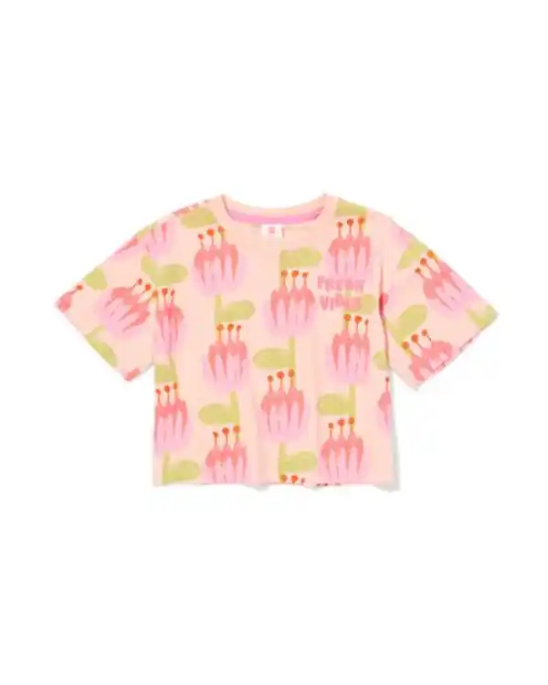 Bild 2 von Kinder-T-Shirt, Jersey, geblümt hellrosa