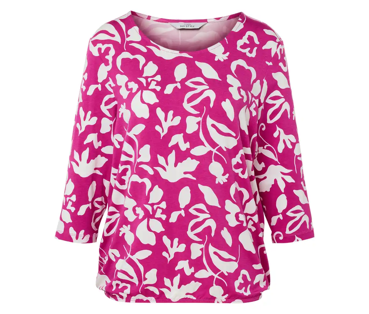 Bild 1 von Bedrucktes Blusenshirt, pink-weißer Alloverprint