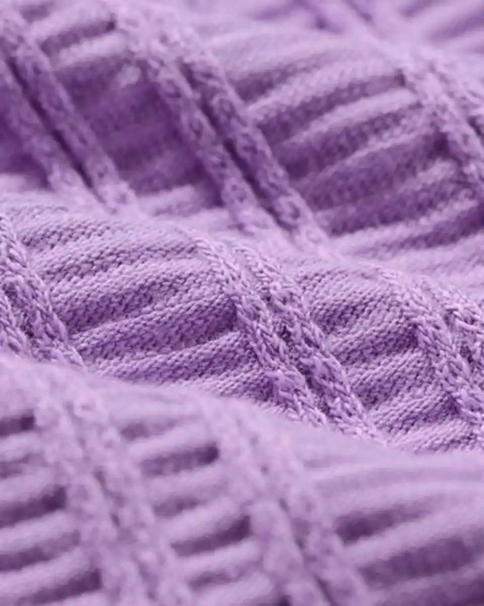 Bild 3 von Kinderkleid in A-Linie, gerippt violett