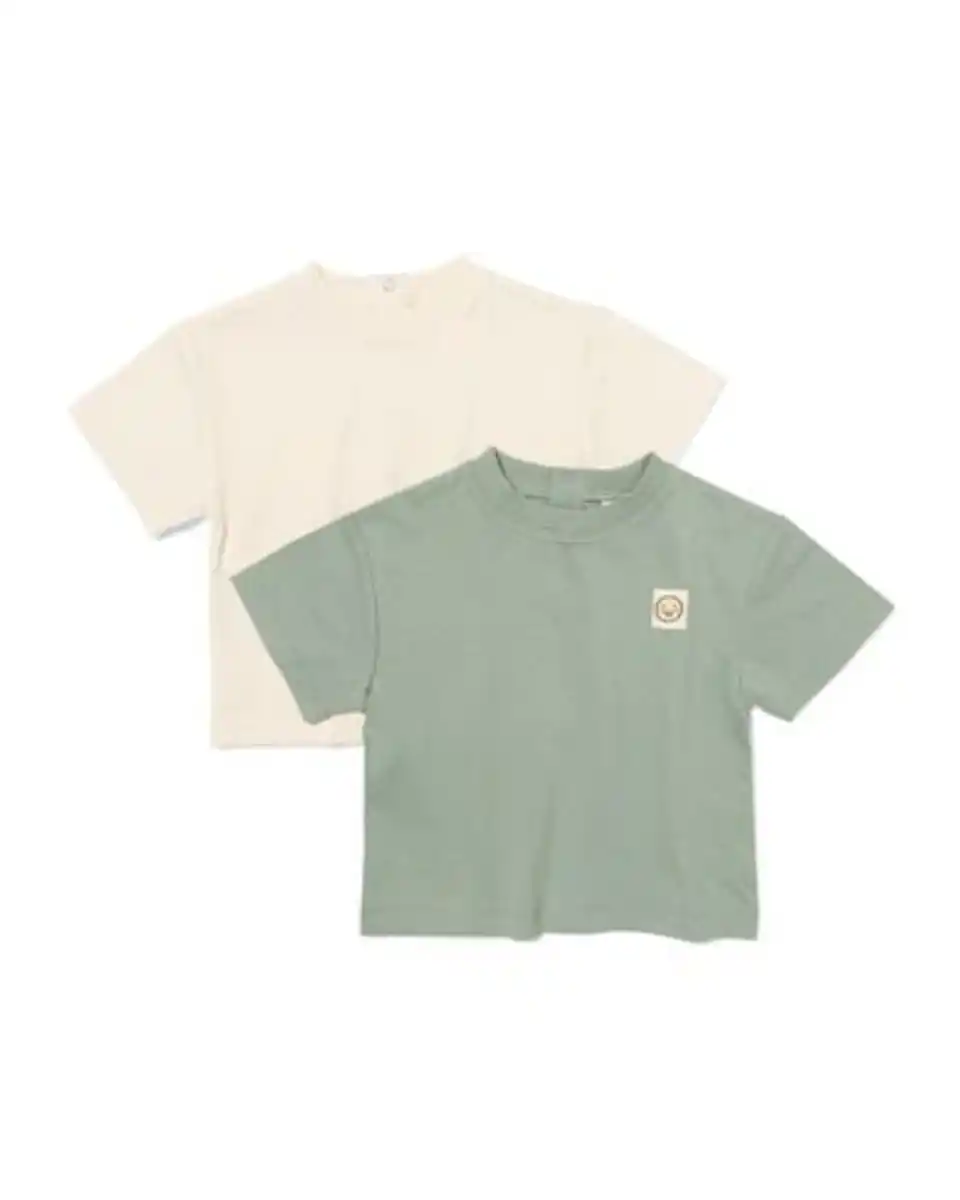 Bild 1 von Baby-T-Shirts aus Jersey – 2 Stück ecru