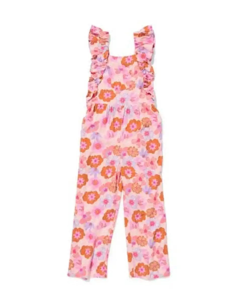 Bild 2 von Kinder-Jumpsuit, geblümt rosa