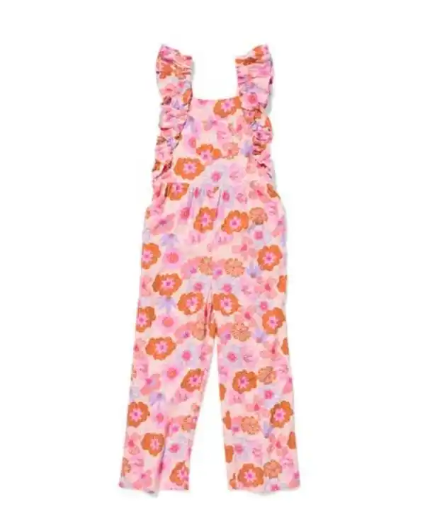 Bild 2 von Kinder-Jumpsuit, geblümt rosa