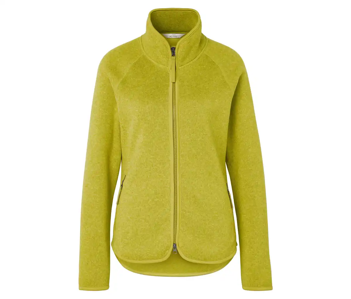 Bild 1 von Strickfleecejacke, grüngelb