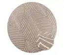 Bild 1 von Primaflor Outdoor-Wende-Teppich »Leaves«, taupe, Ø 160 cm