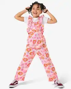 Kinder-Jumpsuit, geblümt rosa