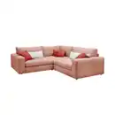 Bild 1 von Carryhome Ecksofa, Rosa, Textil, 3-Sitzer, Füllung: Schaumstoffflocken,Schaumstoffflocken,Schaumstoffflocken, 248x248 cm, Stoffauswahl, Rücken echt, Wohnzimmer, Sofas & Couches, Wohnlandschaften