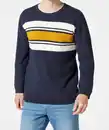 Bild 1 von Feinstrickpullover mit Streifen, dunkelblau gestreift