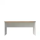 Bild 1 von Schreibtisch Easy Office Eichefarben/Weiß Hochglanz, Eichefarben, Weiß Hochglanz