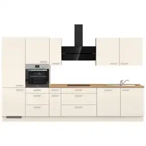 Nobilia Küchenleerblock Touch, Eiche, Magnolie, Metall, 7 Schublade(n) Schubladen, nur wie online abgebildet bestellbar, 360 cm, Blauer Engel, Pefc, Goldenes M, Made in Germany, DGM-Klimapakt, seite