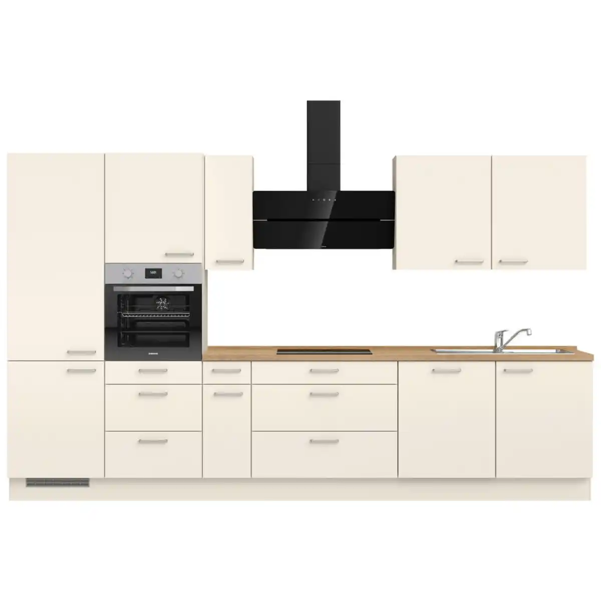 Bild 1 von Nobilia Küchenleerblock Touch, Eiche, Magnolie, Metall, 7 Schublade(n) Schubladen, nur wie online abgebildet bestellbar, 360 cm, Blauer Engel, Pefc, Goldenes M, Made in Germany, DGM-Klimapakt, seite