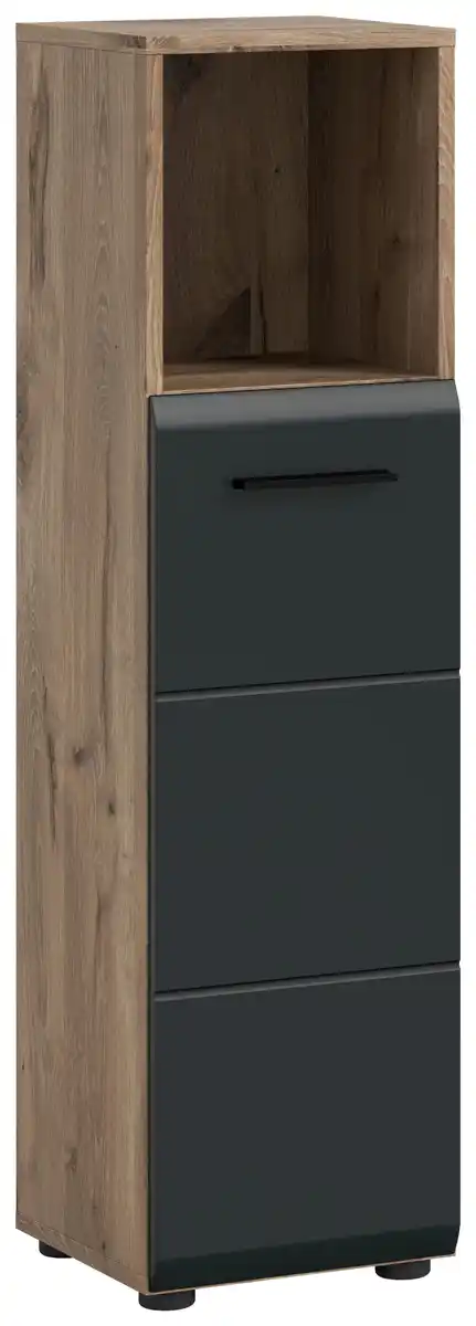 Bild 1 von Midischrank Ice Schwarz/Eiche dunkel, Schwarz