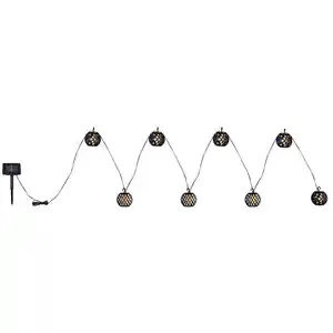 Globo Solarleuchte, Schwarz, Weiß, Kunststoff, 7x7x410 cm, mit Schalter, Flackerfunktion, Lampen & Leuchten, Außenbeleuchtung, Solarleuchten