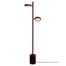 Bild 1 von Good & Mojo Stehleuchte, Dunkelbraun, Holz, Esche, rund,rund, 146 cm, Touch (on/off), Lampen & Leuchten, Innenbeleuchtung, Stehlampen, Stehlampen