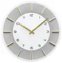 Bild 1 von Wanduhr Gilbert Weiß/Goldfarben Ø ca. 48,5cm, Weiß, Goldfarben