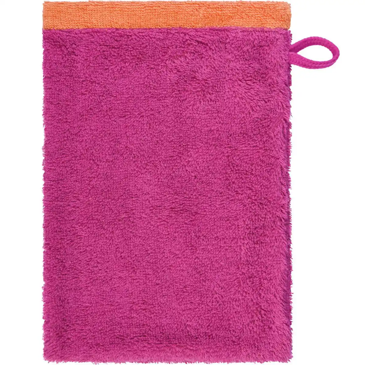 Bild 1 von Cawoe Waschhandschuhset Lifestyle Splash, Orange, Pink, Textil, Uni, 16x22 cm, Oeko-Tex® Standard 100, Aufhängeschlaufe, strapazierfähig, durchgefärbt, angenehm weich, hochwertige Qualität, schn