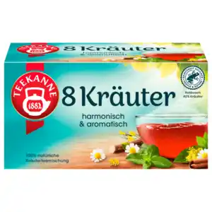 Teekanne Wohltuende 8 Kräuter 40g, 20 Beutel