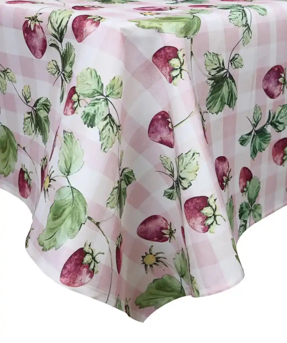 Bild 1 von Wasserabweisende Tischdecke mit Früchten, rot