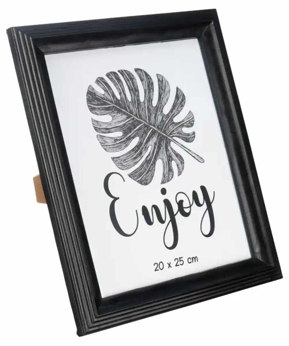 Bild 1 von Bilderrahmen mit Rillenstruktur, schwarz