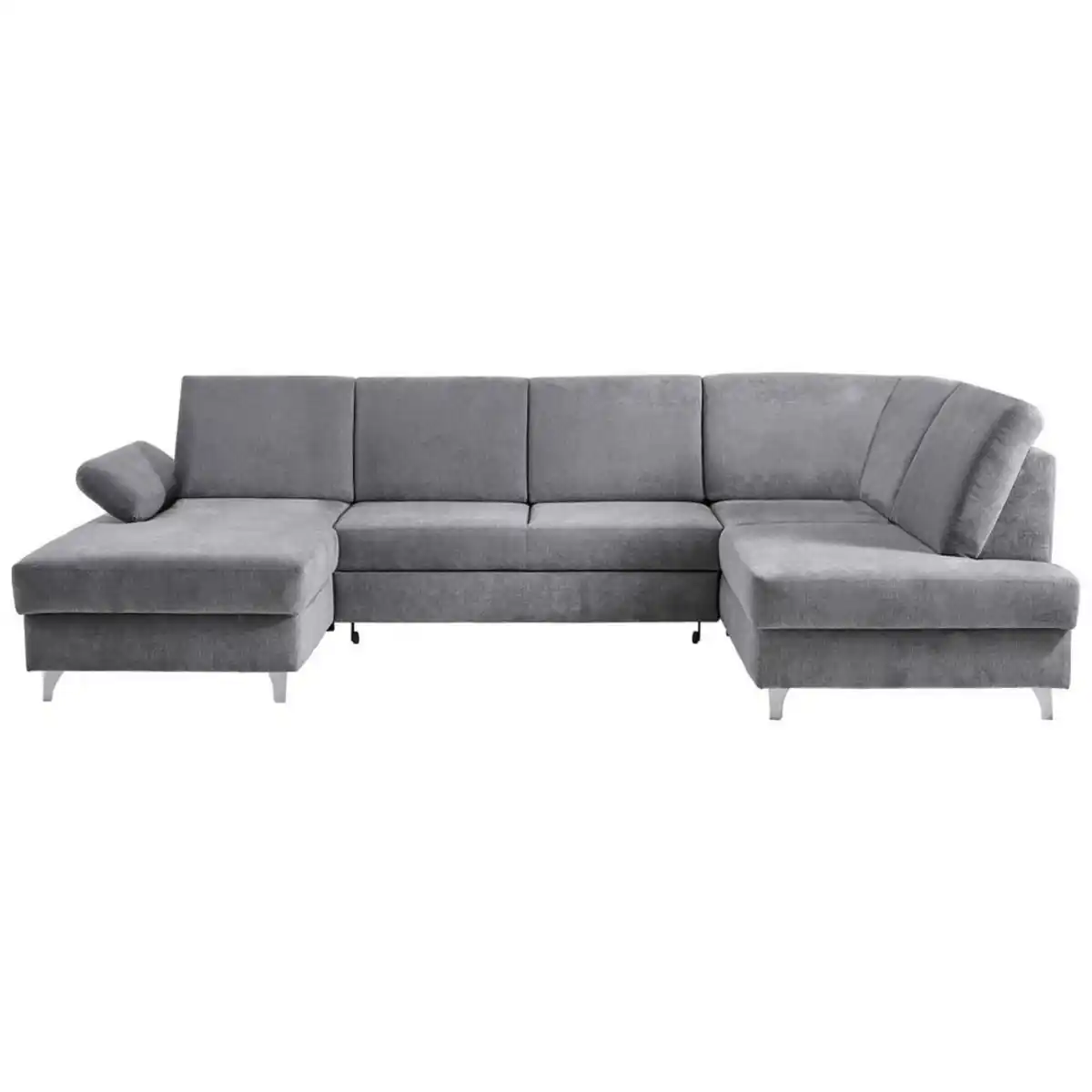 Bild 1 von Cantus Wohnlandschaft, Hellgrau, Textil, 5-Sitzer, U-Form, 322x186 cm, seitenverkehrt erhältlich, Schlafen auf Sitzhöhe, Rücken echt, Wohnzimmer, Sofas & Couches, Wohnlandschaften, Wohnlandschafte