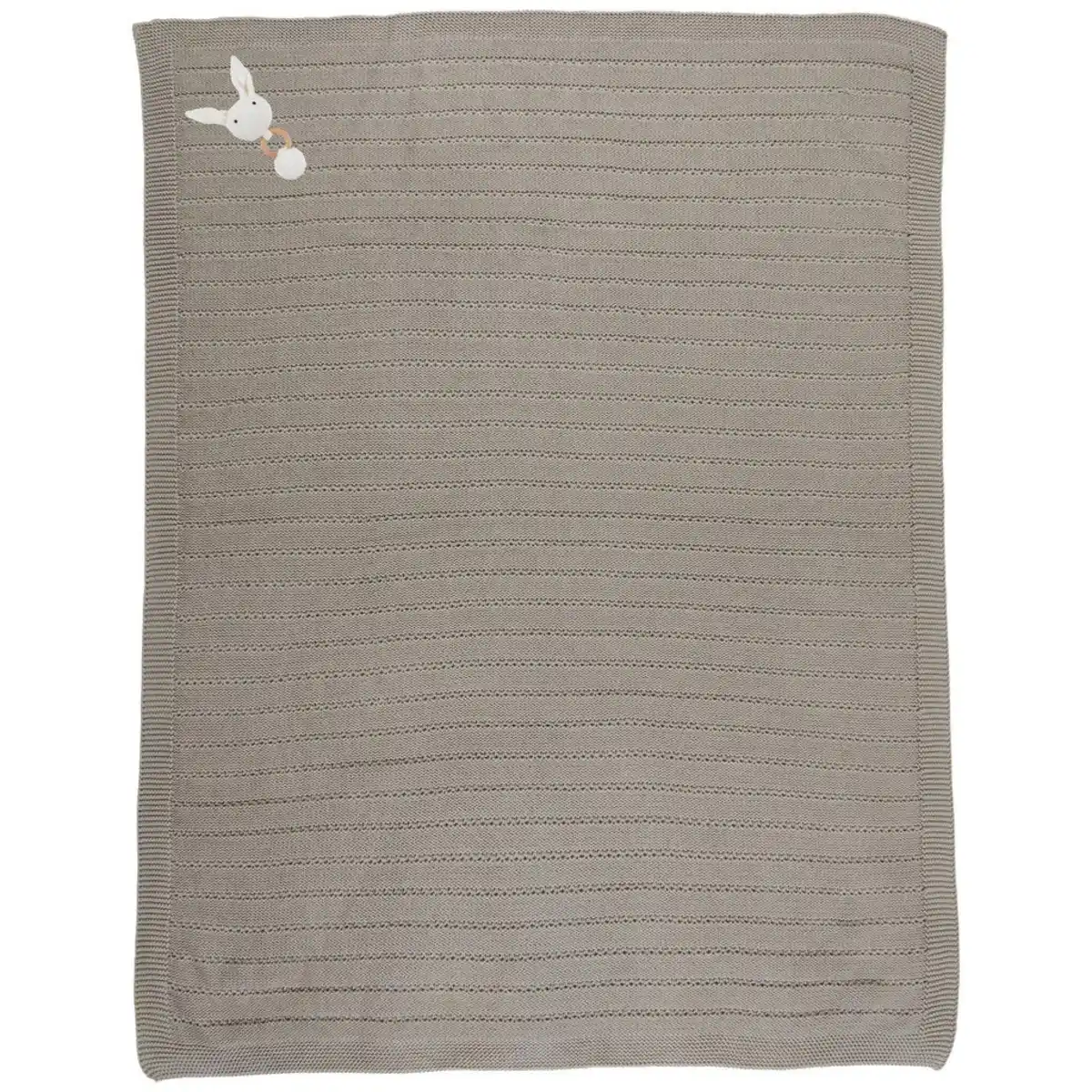 Bild 1 von Avelia Schmusedecke Hasen, Braun, Textil, Hase, 80x100 cm, Gots, Oeko-Tex® Standard 100, pflegeleicht, Schlafen, Kuscheln & Schlafen, Schmusedecken