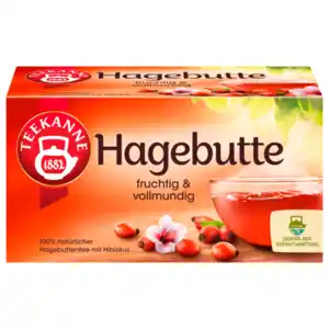 Teekanne Vollmundige Hagebutte 70g, 20 Beutel