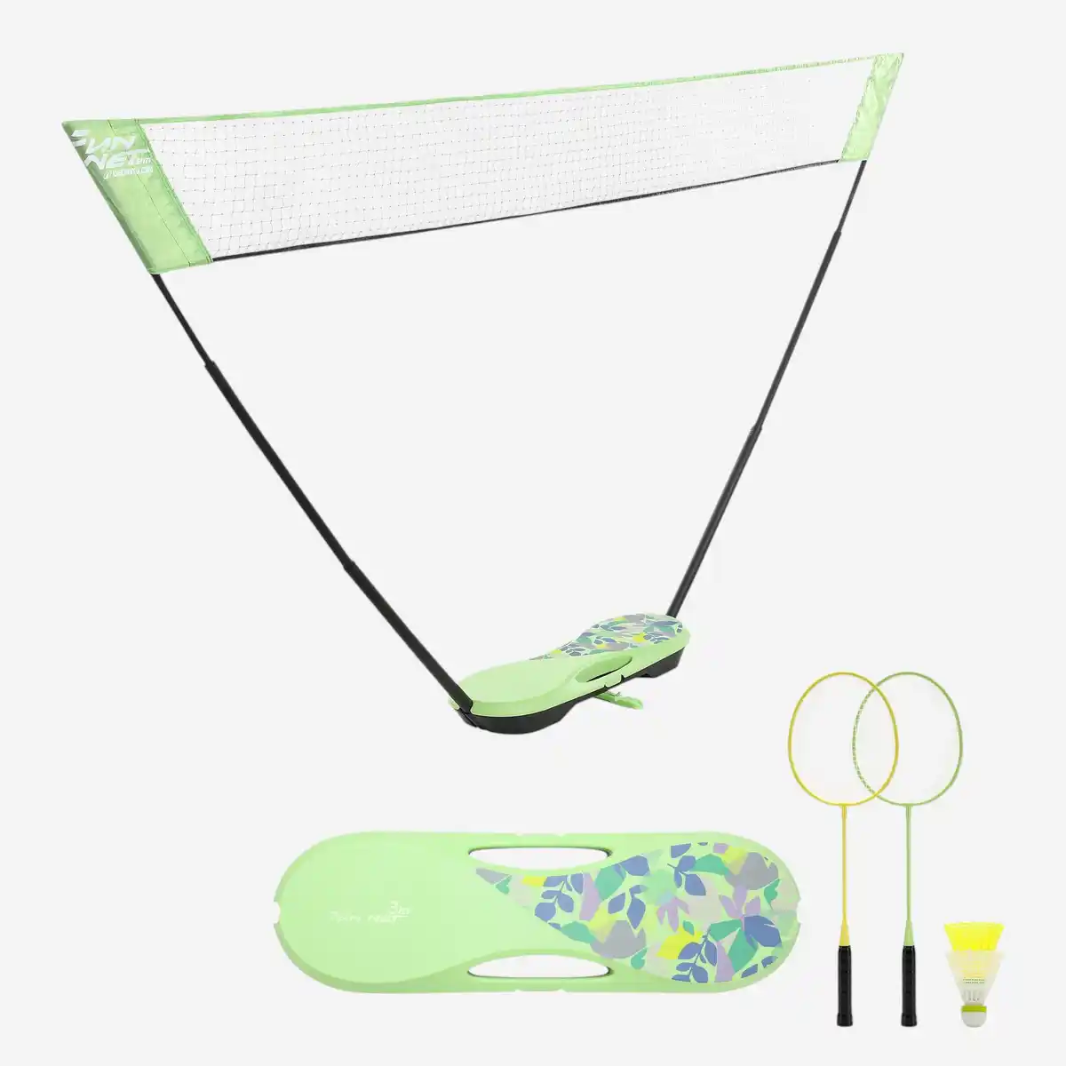 Bild 1 von DECATHLON Badminton Fun Set Netz 3 m hellgrün