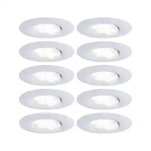 LED-Deckenleuchte Calla IP65 max. 10x 6 Watt, 10-teilig Deckenlampe, Weiß