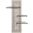 Bild 1 von Hanse Home Läufer Mirkan, Creme, Hellrosa, Kunststoff, orientalisch, rechteckig, 80x250 cm, Oeko-Tex® Standard 100, für Fußbodenheizung geeignet, in verschiedenen Größen erhältlich, pflegeleic